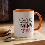 Soon to Be Nana Mug, Pregnancy Announcement Coffee Cup, New Grandma Gift from Daughter, Baby Reveal Keepsake for Mothers Day or Birthday