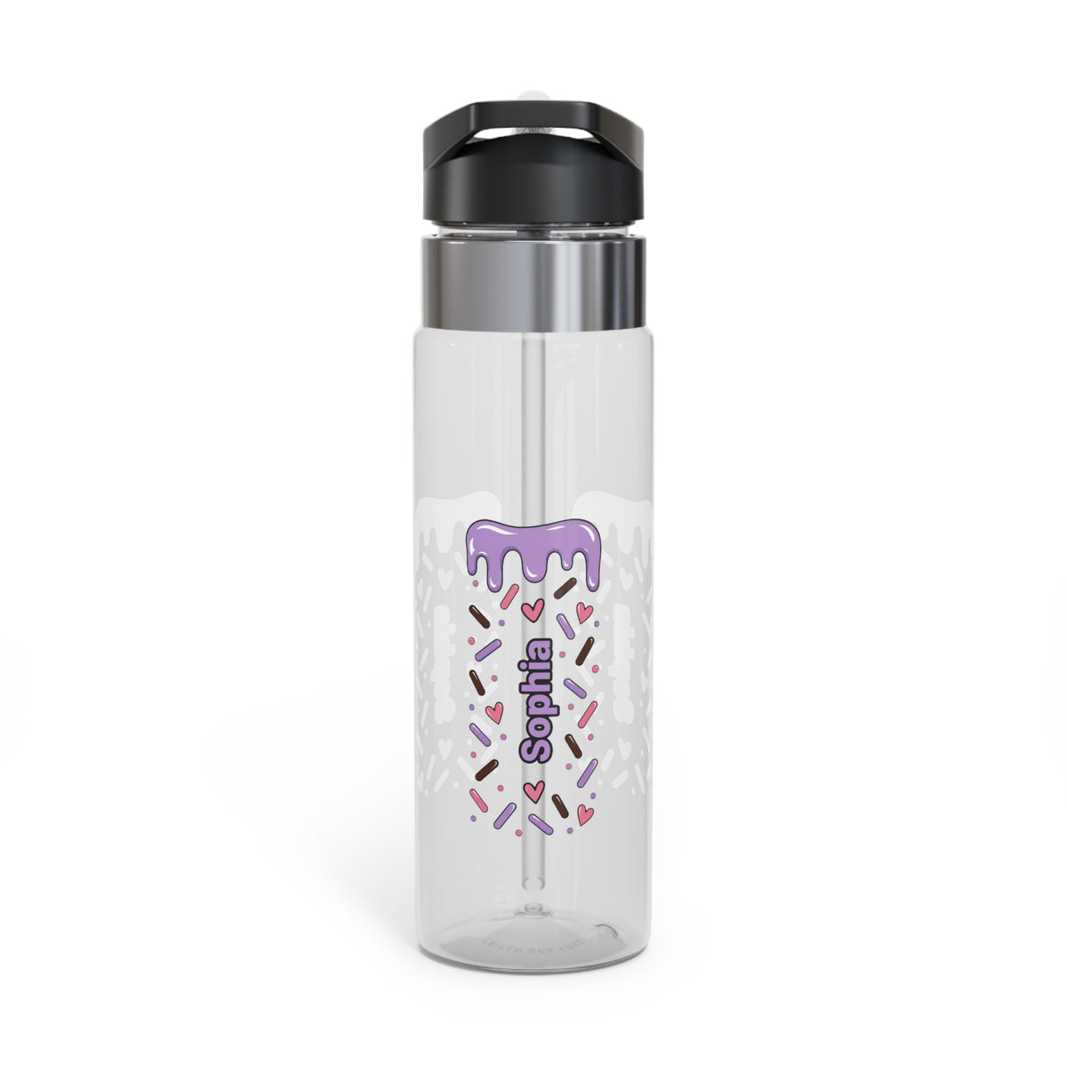 Personalized Girl Water Bottle, Cute Custom Drink Bottle, Colorful School Hydration Bottle, Birthday Gift for Girls, Teen Girl Gift