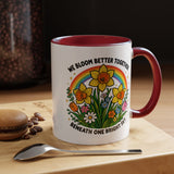 We Bloom Better Together Mug, Teacher Appreciation Gift, Inspirational Flower Coffee Mug, Classroom Teacher Gift, Thank You Teacher Cup