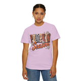 Pumpkin Season Shirt, Retro Leopard Checker Fall Graphic Tee, Cute Autumn Gift for Women, Cozy Thanksgiving October Outfit for Her