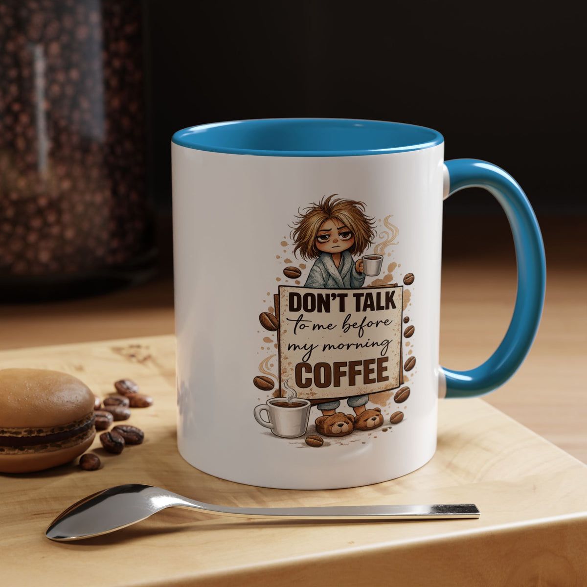 Funny Morning Coffee Mug, Don't Talk To Me Before My Morning Coffee Mug, Coffee Lover Gift for Women, Caffeine Humor Cup