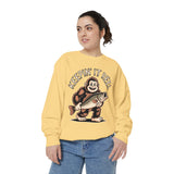Keepin It Reel Comfort Colors Sweatshirt, Funny Fishing Sweatshirt, Bigfoot Fishing Shirt, Fisherman Gift for Men and Women