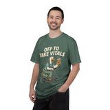 Funny Off To Take Vitals Comfort Colors Shirt, Duck Healthcare Worker Tee, Medical Humor Graphic T Shirt, Clinic Staff Gift