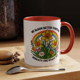 We Bloom Better Together Mug, Teacher Appreciation Gift, Inspirational Flower Coffee Mug, Classroom Teacher Gift, Thank You Teacher Cup