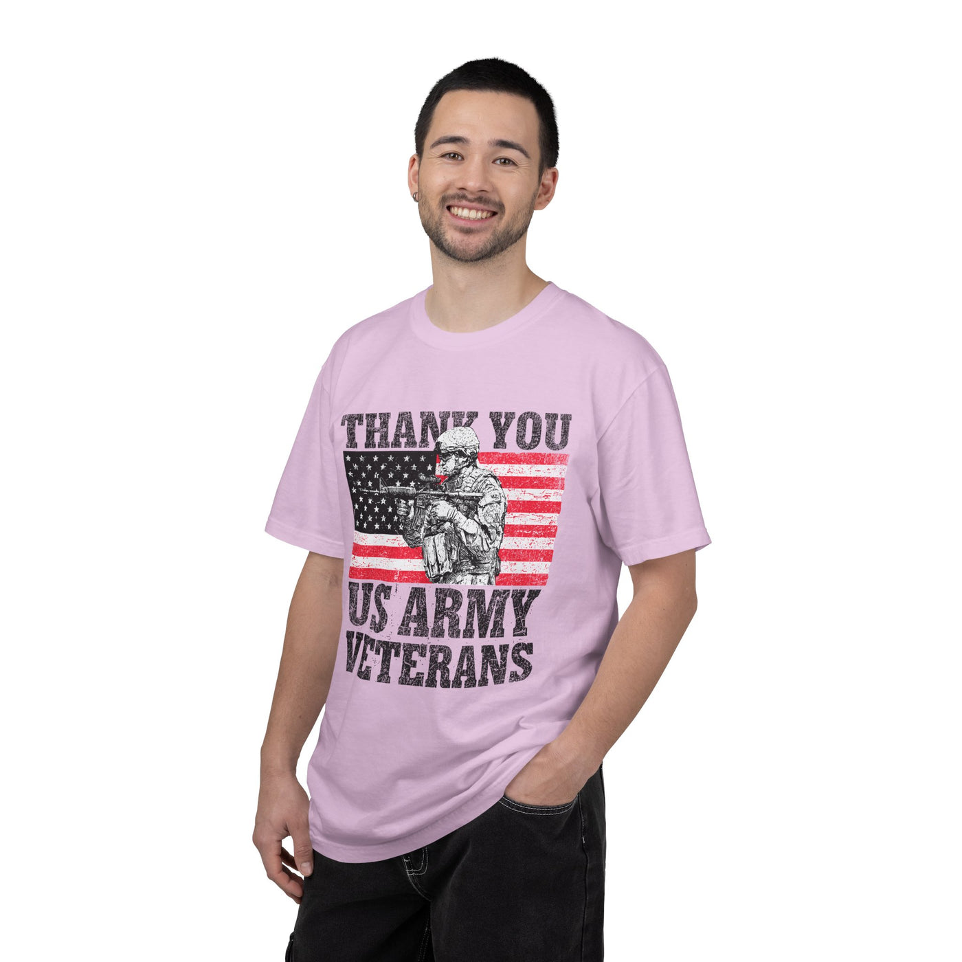 Thank You US Army Veterans Shirt, Patriotic Soldier T-Shirt, Military Appreciation Gift, American Flag Tee for Veterans Day or Retirement