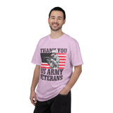 Thank You US Army Veterans Shirt, Patriotic Soldier T-Shirt, Military Appreciation Gift, American Flag Tee for Veterans Day or Retirement