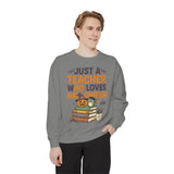Teacher Halloween Sweatshirt, Just a Teacher Who Loves Halloween Crewneck, Spooky Classroom Shirt, Educator Gift, Cute Fall School Outfit