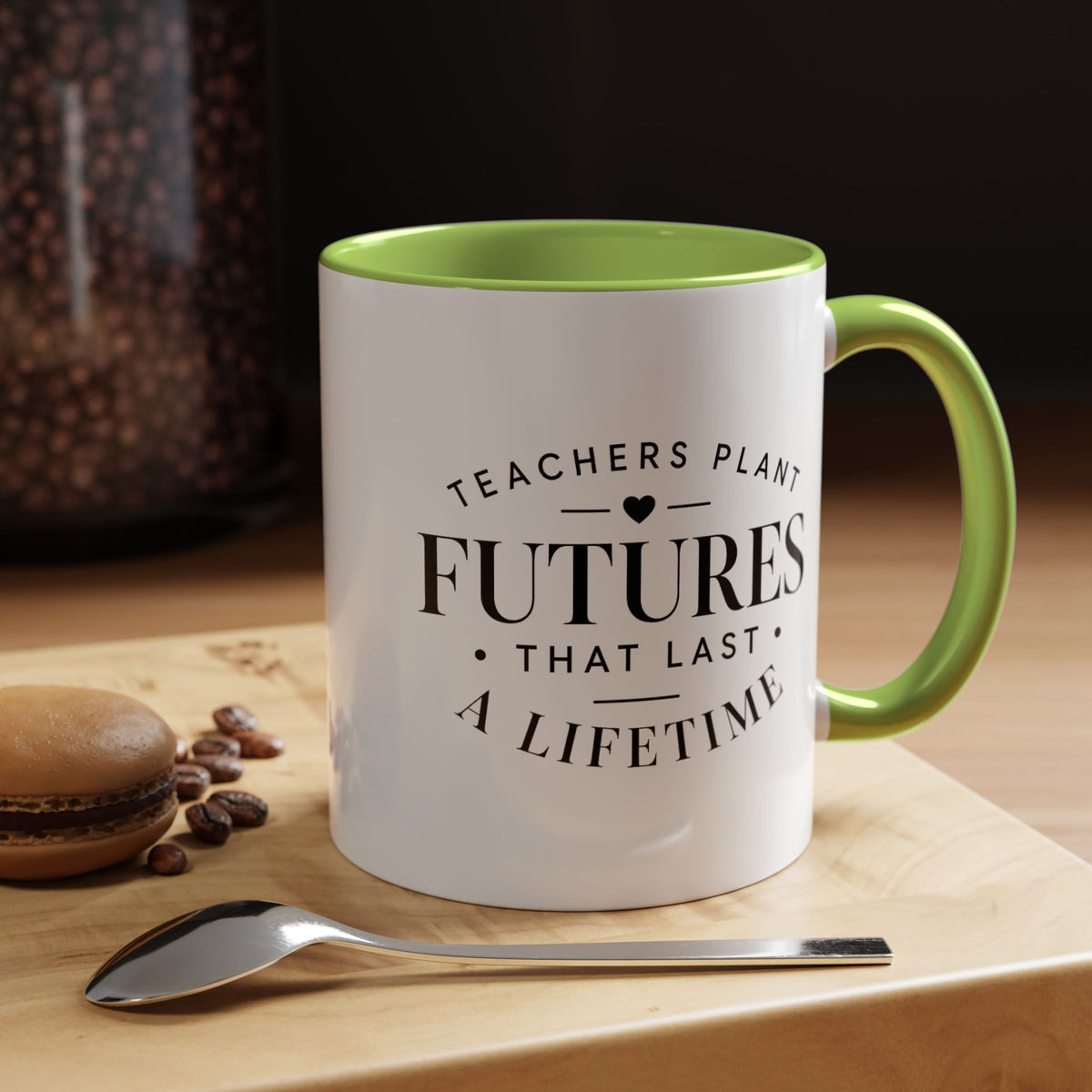 Teacher Appreciation Mug, Teachers Plant Futures Coffee Cup, Inspirational Educator Gift from Student, End of Year Classroom Keepsake