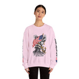 Freedom Is Not Free Sweatshirt, Patriotic Eagle Pullover, American Flag Military Style, Veterans Gift, USA Pride, Americana Clothing