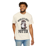 Funny Otter Dad Comfort Colors Shirt, World’s Best Fotter Graphic Tee, Cute Father’s Day Shirt, Animal Lover Dad Gift Tee