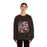 Personalized Hunting Family Sweatshirt, Custom Deer Patriotic Pullover, American Flag Floral Crewneck, Family Gift, Outdoorsman Shirt
