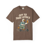 Funny Off To Take Vitals Comfort Colors Shirt, Duck Healthcare Worker Tee, Medical Humor Graphic T Shirt, Clinic Staff Gift