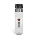 Personalized Boy Water Bottle, Transparent Water Bottle for Kids, Custom Name Bottle for School, Sports, Birthday Gift for Boys