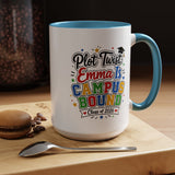 Personalized College Bound Mug, Plot Twist Campus Bound Graduation Cup, Custom Class of 2026 Gift for Her, High School Senior Present