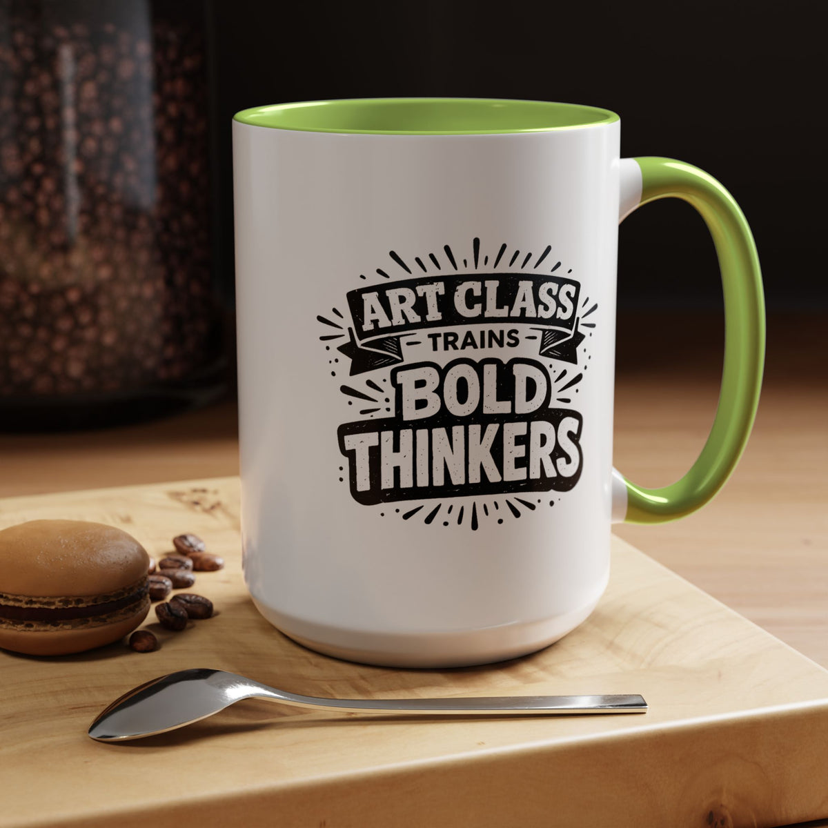 Art Teacher Coffee Mug, Art Class Bold Thinkers Cup, Creative Classroom Gift for Teacher, Student Artist, Painter or School Art Educator