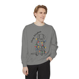 Merry Woofmas Dog Sweatshirt, Funny Christmas Puppy Crewneck, Holiday Lights Pet Lover Pullover, Cute Christmas Gift for Dog Mom or Dog Dad