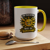 Funny Ray of Sunshine Mug, Sarcastic Sunshine Coffee Cup, Grumpy Personality Gift, Funny Coworker Mug, Humor Coffee Lover Gift