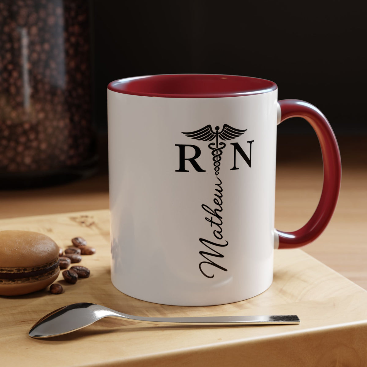 Personalized RN Coffee Mug, Registered Nurse Gift, Custom Nurse Name Mug, Nursing School Graduation Gift, RN Appreciation Cup