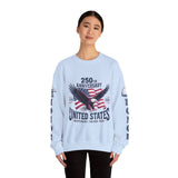 250th Anniversary Sweatshirt, United States Eagle Pullover, USA 1776 2026 Top, Independence Day Gift, Patriotic Americana Clothing