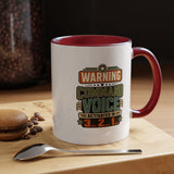 Funny Military Command Voice Mug, Warning Countdown Coffee Cup, Army Dad or Veteran Gift for Him, Retirement Birthday Humor Present