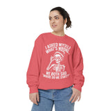Funny Retro Humor Comfort Colors Sweatshirt, Sarcastic Vintage Graphic Sweatshirt for Women