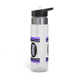 Personalized Transparent Water Bottle, Purple Star Drink Bottle for Girls, Cute School Water Bottle, Back to School Gift