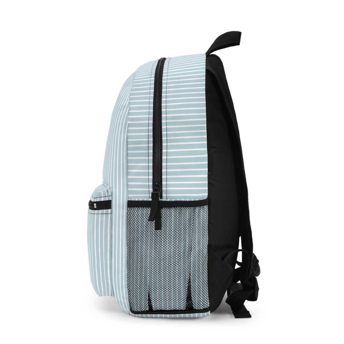 Personalized Boys Backpack, Custom Name Blue Striped School Bag, Car Kids Backpack, Back to School Book Bag, Preschool Gift