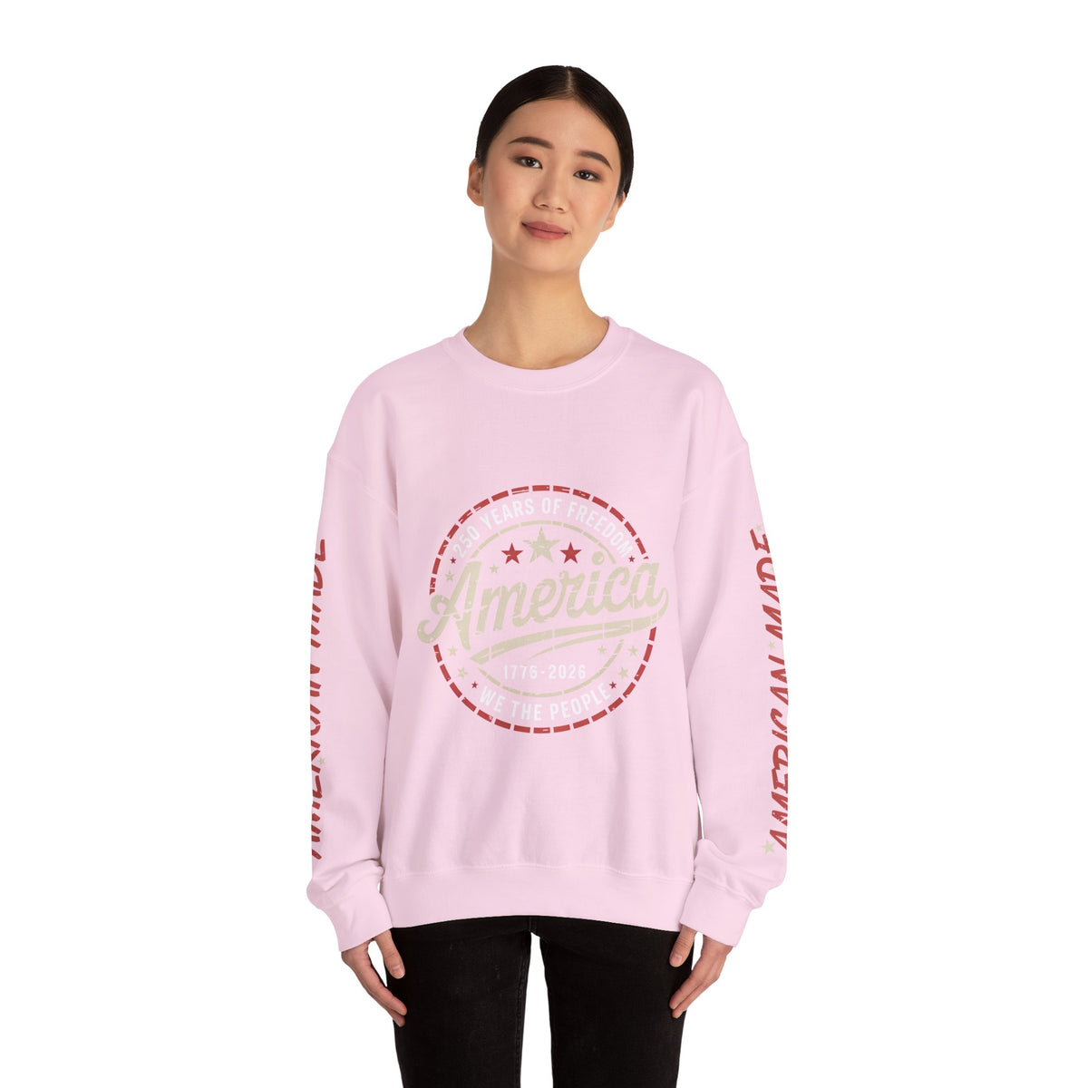 America 250 Sweatshirt, We The People Pullover, 1776 2026 USA Anniversary Top, Patriotic American Heritage Gift, Vintage Americana