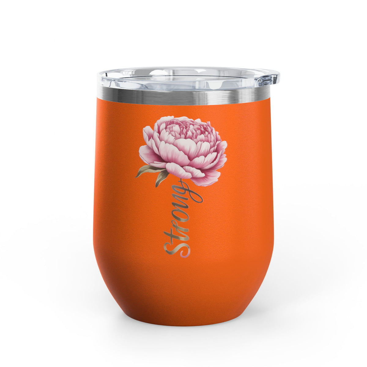 Floral Wine Tumbler, Pink Peony Insulated Tumbler, Flower Lover Gift, Elegant Drink Cup for Women, Summer Gift, Birthday Gift for Her