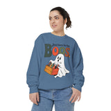 Funny Halloween Ghost Sweatshirt, Where My Boos At Party Pullover, Spooky Season Drinking Gift for Beer Lover, Adult Costume Party Outfit