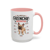Anatomy of a Frenchie Coffee Mug, Funny French Bulldog Lover Gift, Cute Dog Mom Dad Anatomy Ceramic Tea Cup with Black Handle