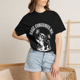 Funny Dog Lover Comfort Shirt, Rage Consumes Me Puppy Graphic Tee, Cute Sarcastic Dog Tshirt for Pet Owners and Introverts