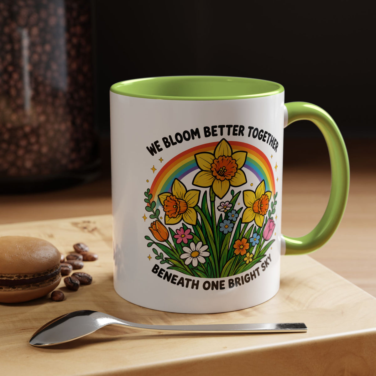We Bloom Better Together Mug, Teacher Appreciation Gift, Inspirational Flower Coffee Mug, Classroom Teacher Gift, Thank You Teacher Cup