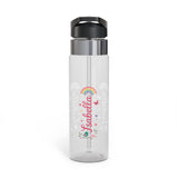 Personalized Butterfly Kids Water Bottle, Cute Girl Birthday Gift, Floral Rainbow Bottle, Nature Theme School Bottle, Girls Hydration Gift