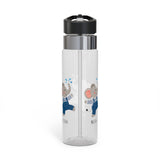 Personalized Elephant Kids Water Bottle, Cute Animal Bottle for Boys, Safari Birthday Gift, Toddler School Bottle, Baby Gift Idea