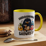 Funny Introvert Bird Coffee Mug, Grumpy Bird Coffee Mug, I Had a Good Mood Until People Showed Up Mug, Coworker Gift, Office Humor Mug
