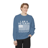 I Am a Veteran Sweatshirt, My Oath Has No Expiration Date Crewneck, Patriotic Military Gift, Veterans Day Pullover for Retired Soldier
