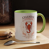 Scorpio Zodiac Coffee Mug, Celestial Stinger Astrology Mug, Water Sign Gift for Scorpio Woman, Horoscope Coffee Cup, Zodiac Lover Gift