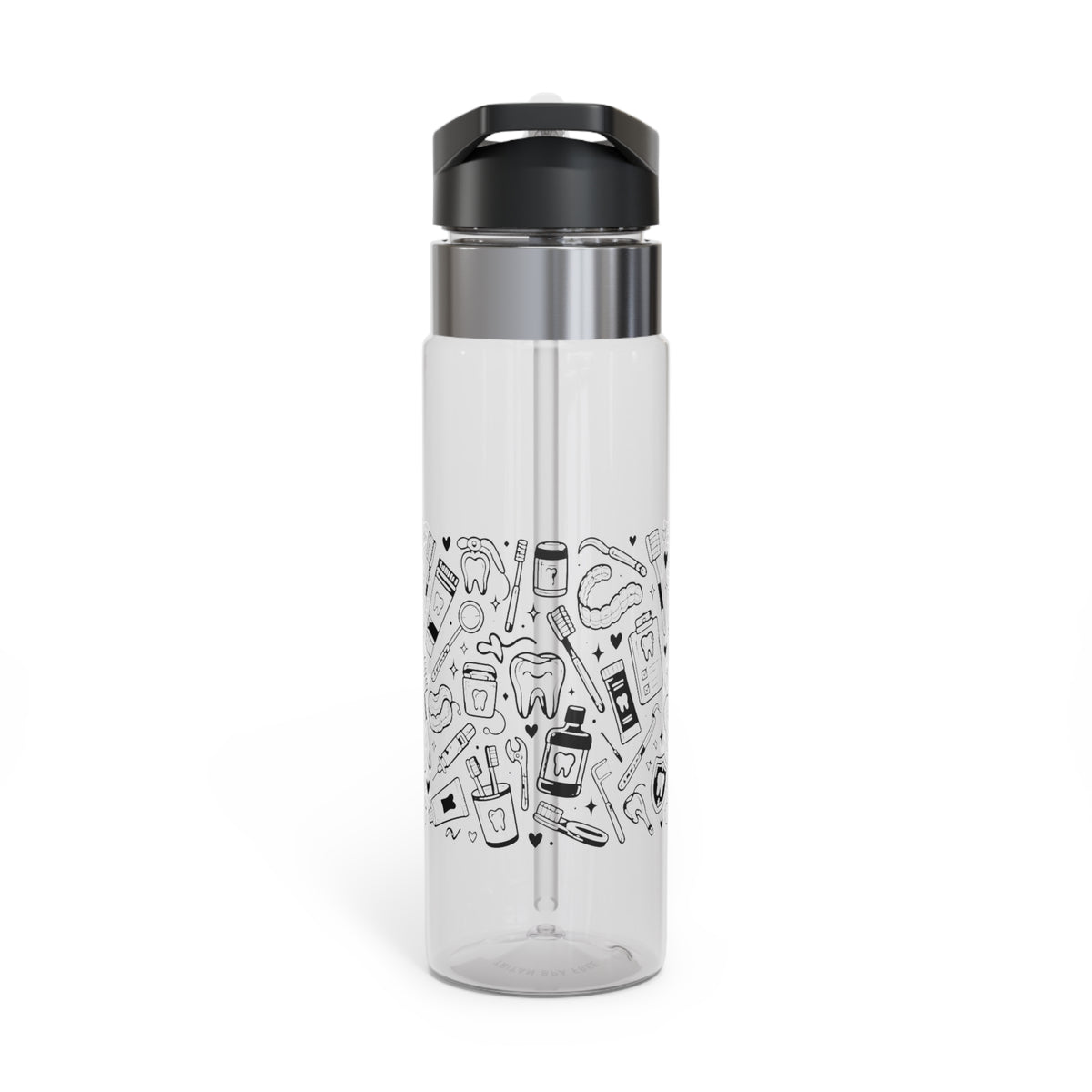Dental Water Bottle for Dentists, Dental Hygienist Drink Bottle, Tooth Themed Water Bottle, Dental Assistant Gift, Dental Student Gift