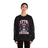 1776 Wings of Freedom Sweatshirt, Patriotic Eagle Pullover, American Flag Crewneck, USA 250th Anniversary Gift, Fourth of July Top