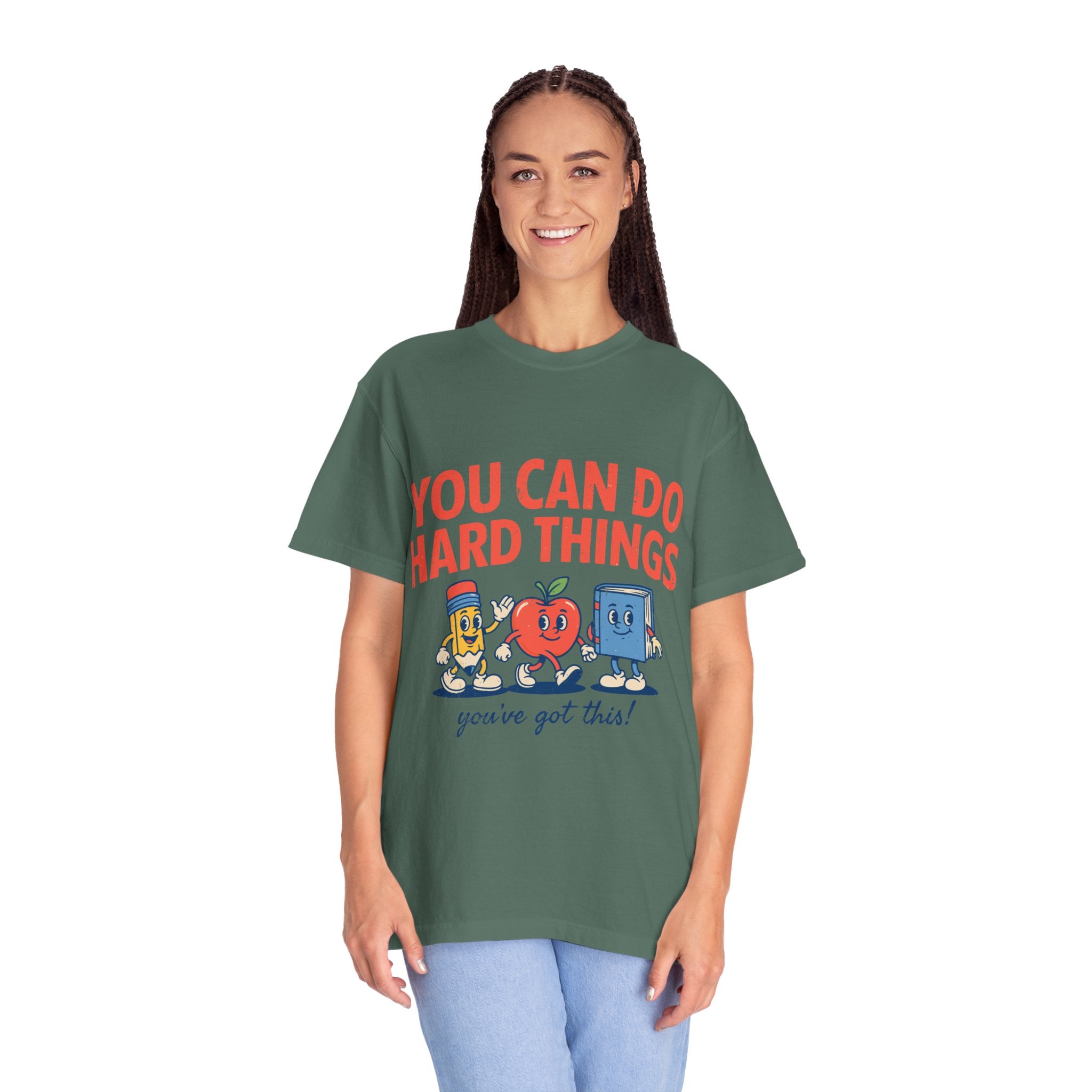You Can Do Hard Things Teacher Shirt, Motivational Classroom Comfort Colors Tee, School Counselor Gift, Positive Educator Shirt