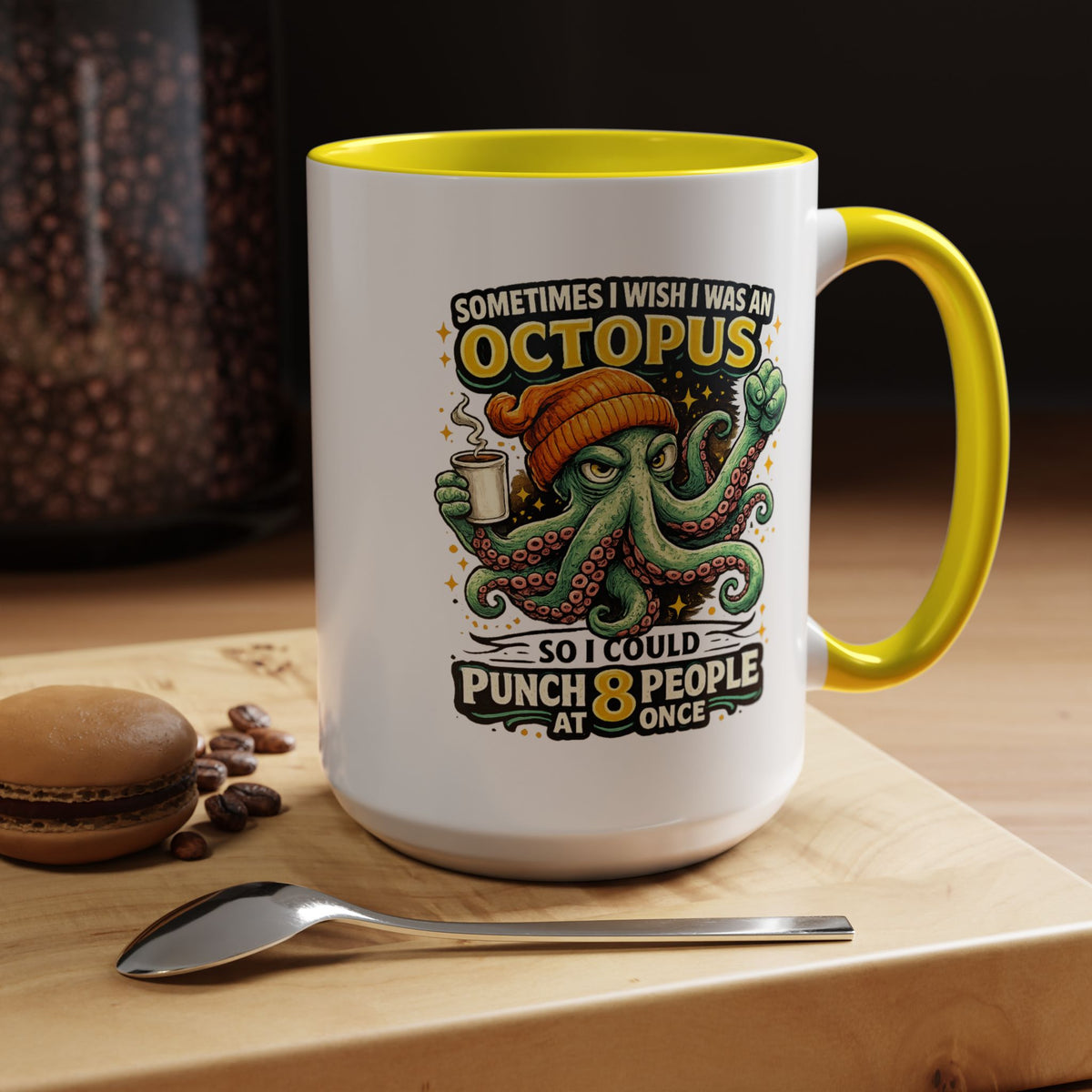 Funny Octopus Coffee Mug, Sometimes I Wish I Was an Octopus Mug, Sarcastic Office Humor Cup, Coworker Gift, Funny Boss Gift, Coffee Lover