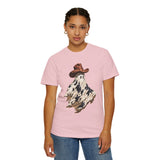 Western Ghost Halloween Shirt, Cowboy Hat Spooky Graphic Tee, Cute Vintage Fall Gift for Cowgirl, Country October Outfit for Women