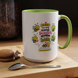 Personalized Coworker Farewell Mug with Name, You Made Work Sweeter Coffee Cup, Leaving Gift from Team, New Job Bee Office Keepsake