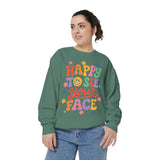 Happy to See Your Face Sweatshirt, Colorful Teacher Crewneck, Retro Classroom Shirt, Back to School Outfit, Educator Appreciation Gift