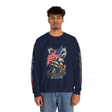 Freedom Is Not Free Sweatshirt, Patriotic Eagle Pullover, American Flag Military Style, Veterans Gift, USA Pride, Americana Clothing