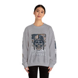US Army Veterans Sweatshirt, Military Skull Crewneck, American Flag Veteran Pullover, Army Veteran Gift, Memorial Day or Veterans Day