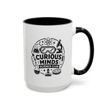 Science Club Mug, Curious Minds Coffee Cup, STEM Teacher Appreciation Gift, Chemistry Student Present, Classroom Science Lab Drinkware