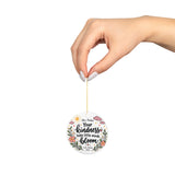 Personalized Floral Teacher Ornament, Your Kindness Helps Little Minds Bloom, Custom Teacher Christmas Gift, Appreciation Keepsake 2026