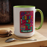 Craft Lover Coffee Mug, Craft Mode Maker Magic Mug, Gift for Crafters and DIY Enthusiasts, Creative Hobby Coffee Cup for Makers